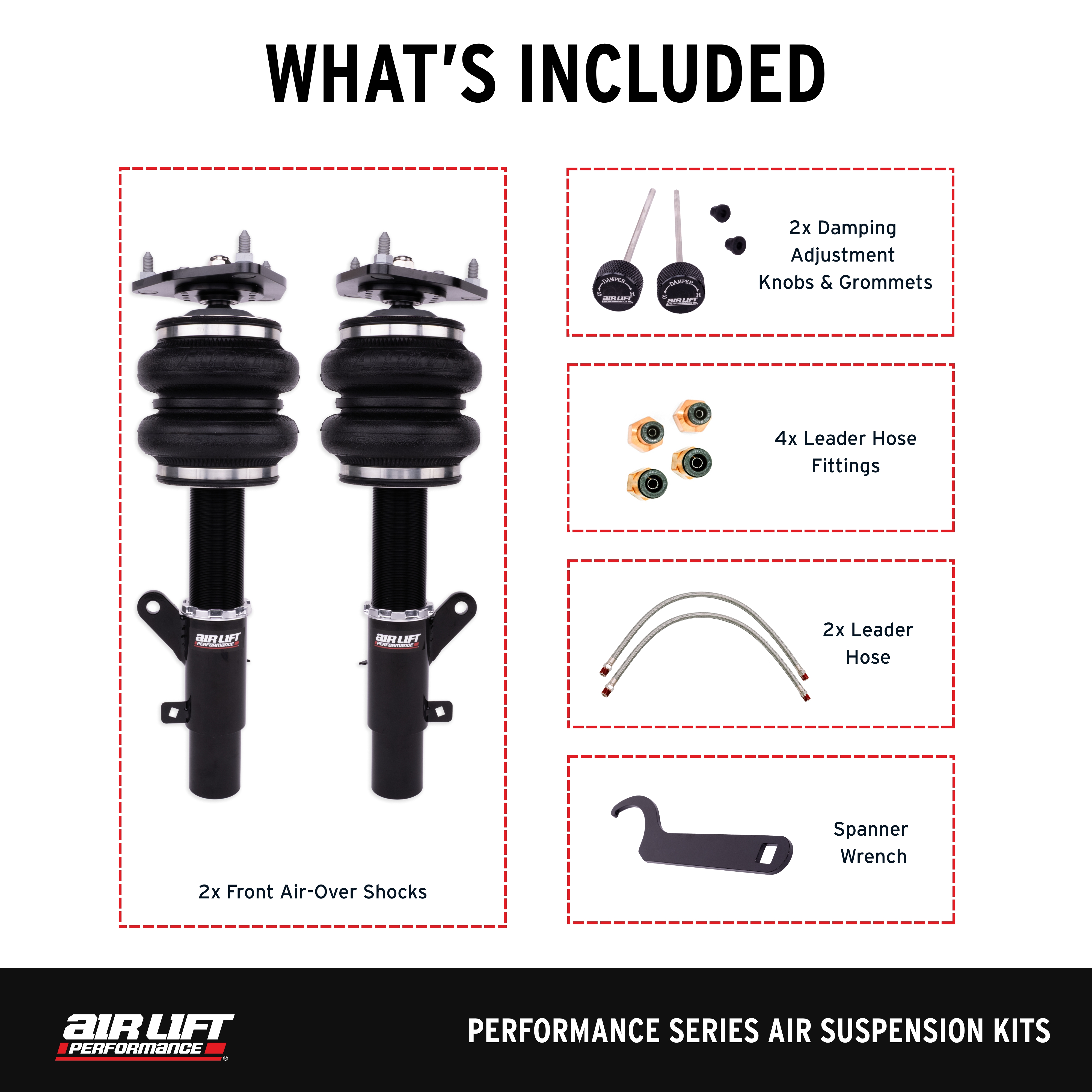 Air Lift Performance 76014 Air Lift Performance Front Air Spring Suspension